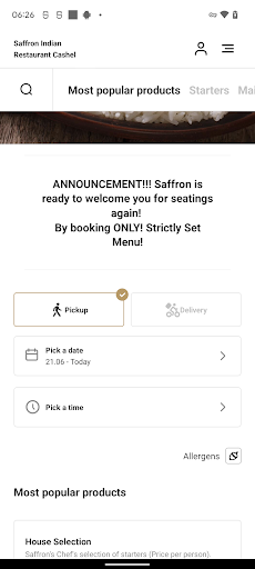 Saffron Indian Restaurant IE Screen 3
