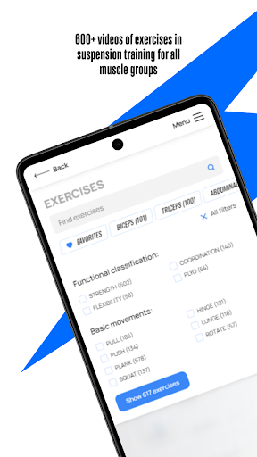 Suspension trainer workouts Screen 2