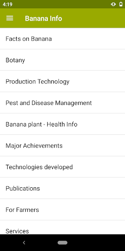 Banana Info Screen 3