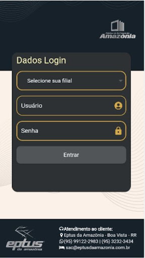 Android application Eptus Mobile Manager screenshort