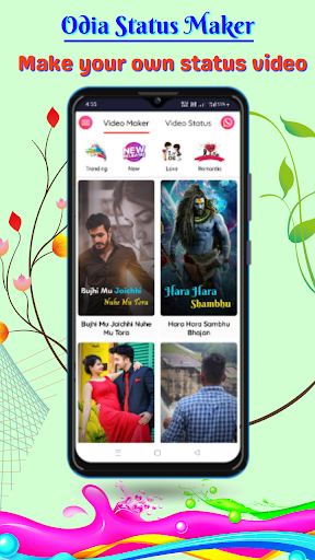 Android application Odia Status Video Maker screenshort