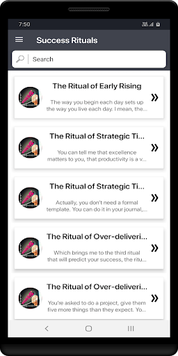Success Rituals Screen 2