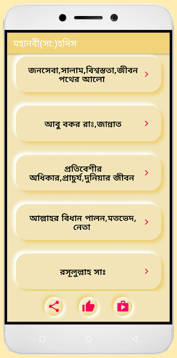 হযরত মুহাম্মাদ সাঃ সেরা হাদিস Screen 3