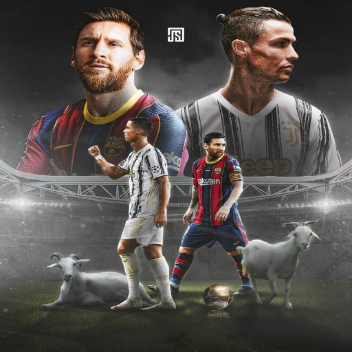 Ronaldo and Messi wallpapers logo
