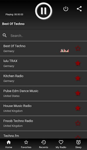 Android application Techno Music Nonstop screenshort