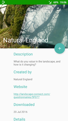 Android application Landscape Connect screenshort