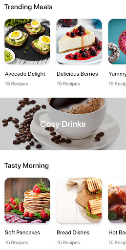 Screenshot of Breakfast Recipes App