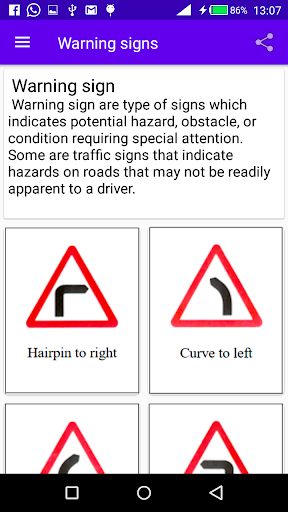 Saudi Arabia Road Signs Screen 2