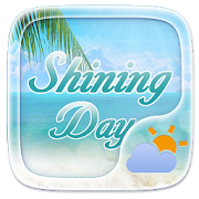 Shining Day GO Weather Widget Theme