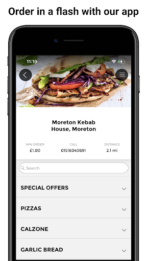 Android application Moreton Kebab House, Moreton screenshort