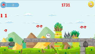 Jumping Collect Diamond Ball - Screenshot 1