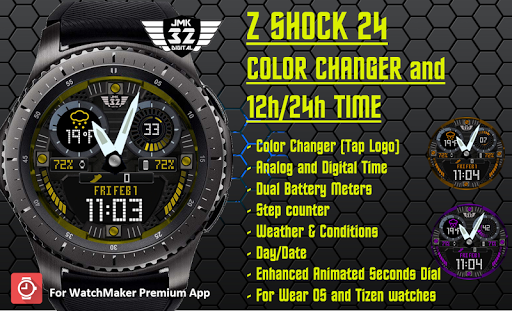Z SHOCK 24 color changer watch