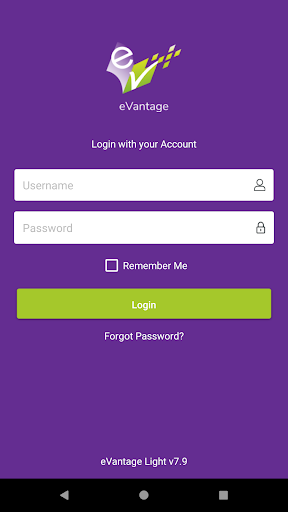 Android application eVantage Light screenshort