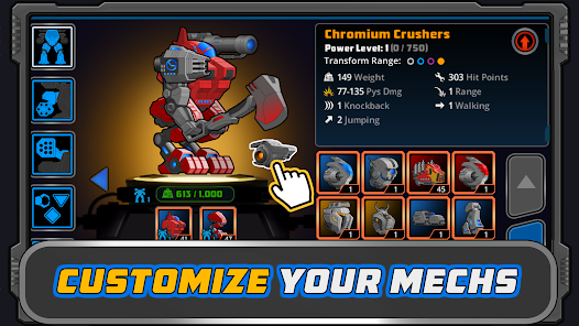 Super Mechs MOD APK v7.627 (Unlimited Money and Tokens) Gallery 2