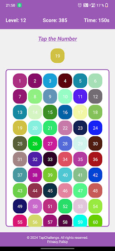 TapChallenge Screen 3