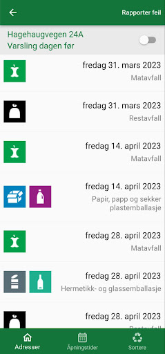 GLØR Husholdning Screen 2