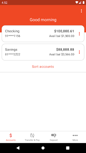 The Farmers Bank Mobile Screen 3