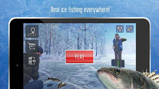 Ice fishing game. Catch bass. Mod APK 1.2043 (Free purchase) Gallery 3