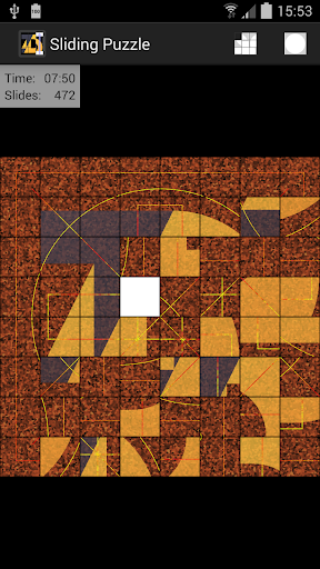 Android application Sliding Puzzle screenshort