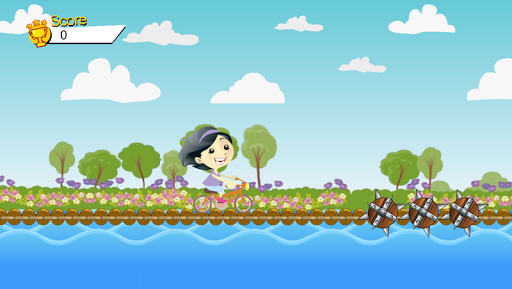Android application Girl Bike Ride Shark Attack screenshort