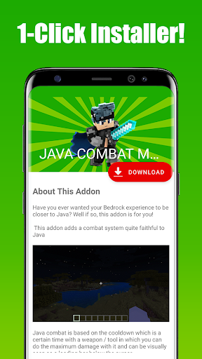 Android application JAVA COMBAT Mod for Minecraft screenshort