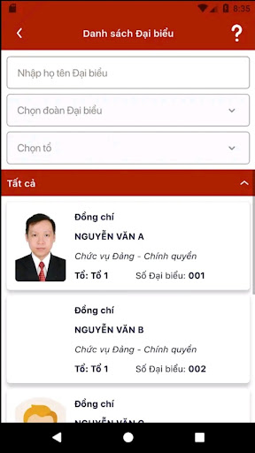 Ứng dụng Đại hội, hội nghị Screen 2
