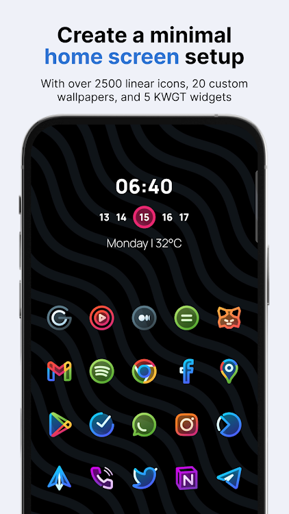 AlineT: bold linear icon pack - 3.1.4 - (Android)