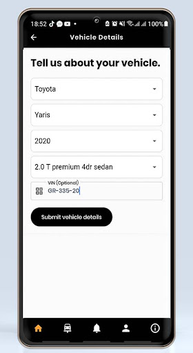 QuickAid Mechanic Screen 3