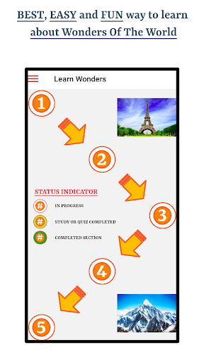 Android application Wonders Of The World screenshort