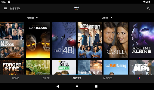Screenshot of MBS TV