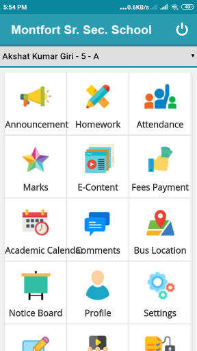 Montfort Sr. Sec. School Screen 2
