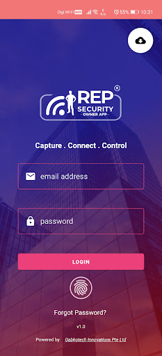 Android application iREP Security Owner App screenshort