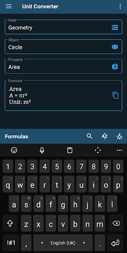 Unit Converter Screen 3