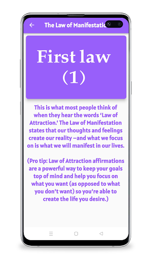 Law of Attraction Screen 3