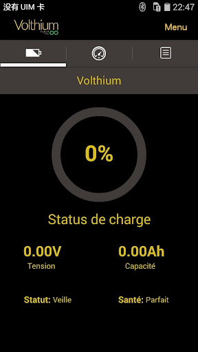 Android application Volthium screenshort