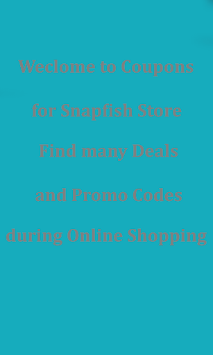 Snapfish Coupon ticket