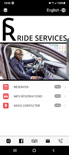 Android application Ride Services screenshort
