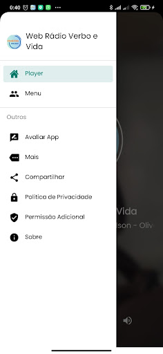 Web Radio Verbo e Vida Screen 2