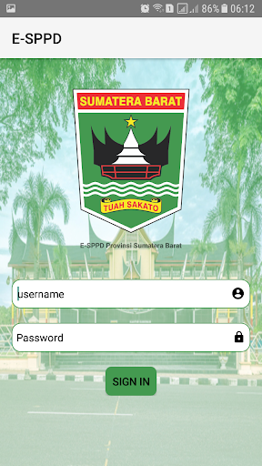 Android application E-SPPD Provinsi Sumatera Barat screenshort