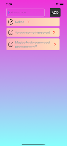 Todo App Fully Built by AI Screen 2