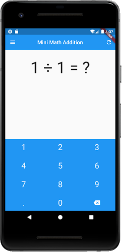 Android application Mini Math - Division screenshort