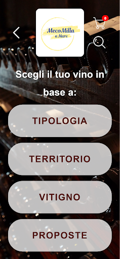Android application Ristorante MecoMilla screenshort