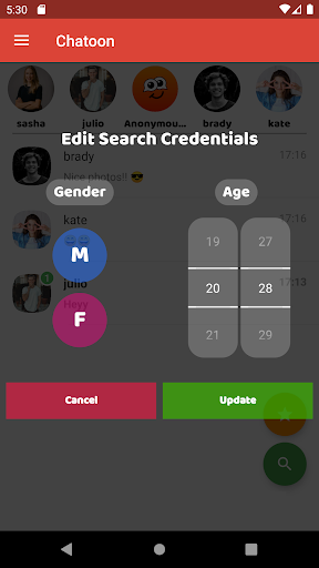 Chatoon - Random Chat Screen 2