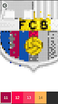 screenshot of Football Logo Color by Number-