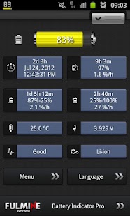 Battery Indicator Pro Captura de tela