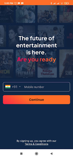 Android application OTT Plus screenshort