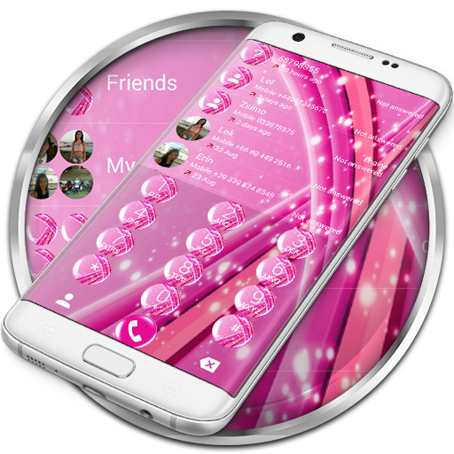 Dialer Theme Sparkling Pink  Icon