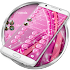 Dialer Sparkling Pink Theme for Drupe or ExDialer50.0