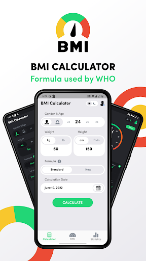 BMI Calculator - Height Weight Screenshot 1 - AppWisp.com