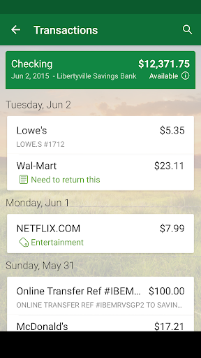 Libertyville Savings Mobile Screen 3
